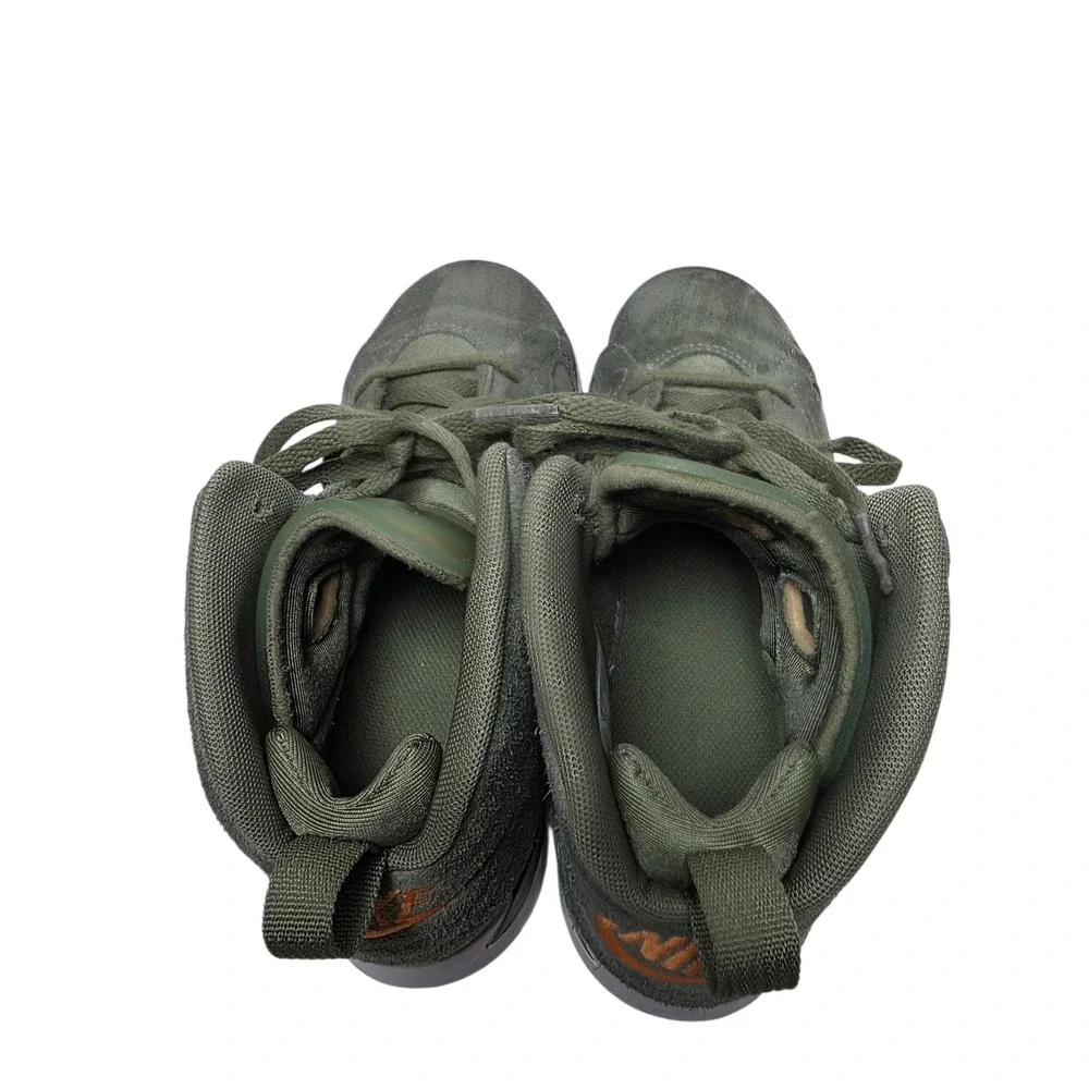Nike Air Jordan 6 Retro GS Olive Green Orange Suede Kids Youth 3Y Sneakers SB0‎